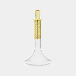 Glass Wine Decanter With Gold-Plated Decoration-ANTORINI®