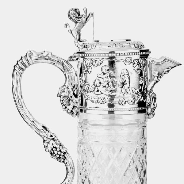 Crystal Pitcher Lion, Silver-Plated Decorations-ANTORINI®