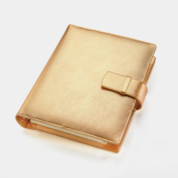 Gold Leather Manager A5 Agenda-ANTORINI®