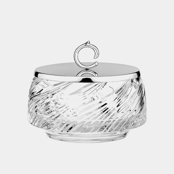Crystal Box With Silver-plated Lid-ANTORINI®