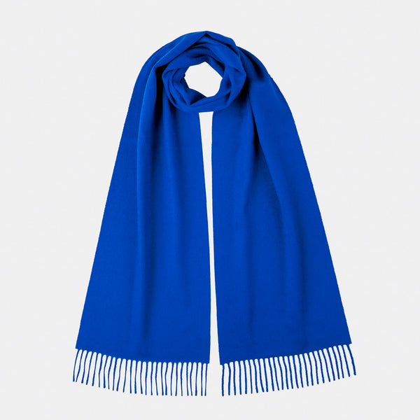 Merino Wool Scarf in Royal Blue-ANTORINI®