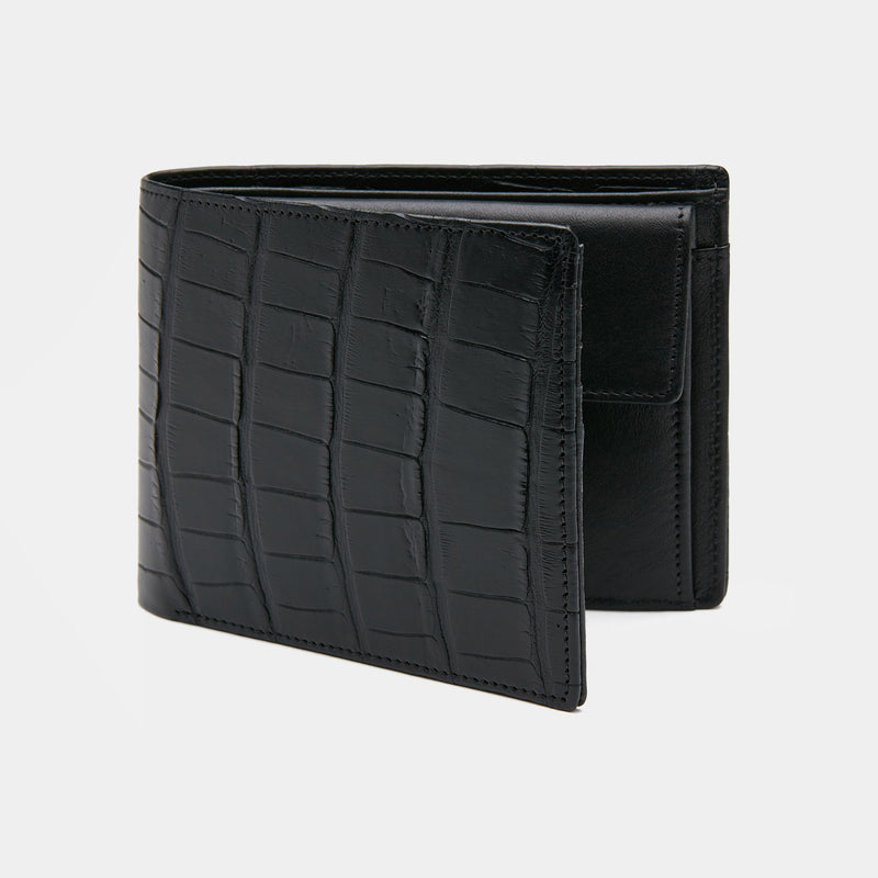Men´s Wallet ANTORINI Excellence in Black Genuine Crocodile Leather-ANTORINI®