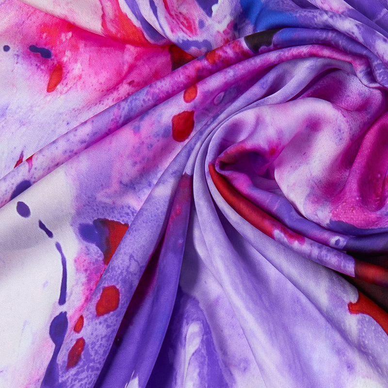 Purple Haze Silk Scarf, 140 cm-ANTORINI®