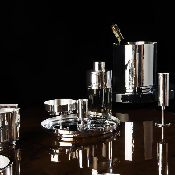 Cocktail Shaker Latón, Silver-plated Brass-ANTORINI®