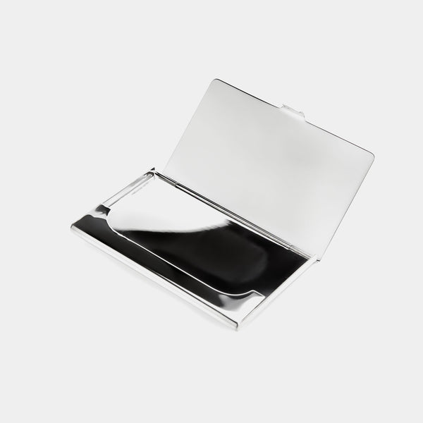 Silver Toned Martini Glass Business Card Holder - Kiola Designs