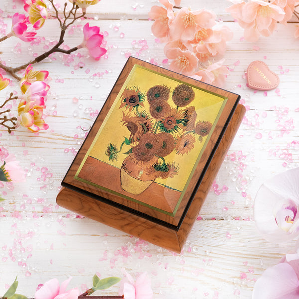 Music Jewellery Box with Motive of "Sunflowers"-ANTORINI®