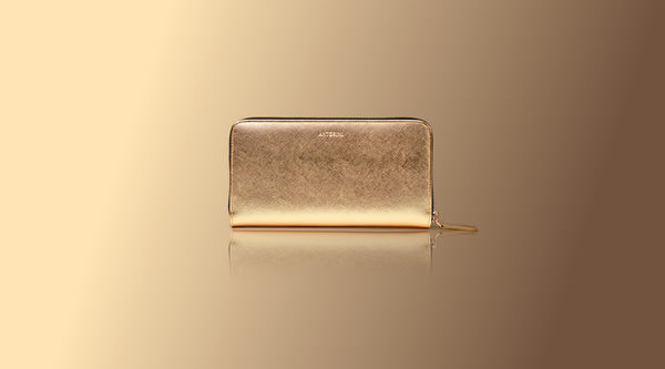 Luxurious Ladies Wallet in Gold