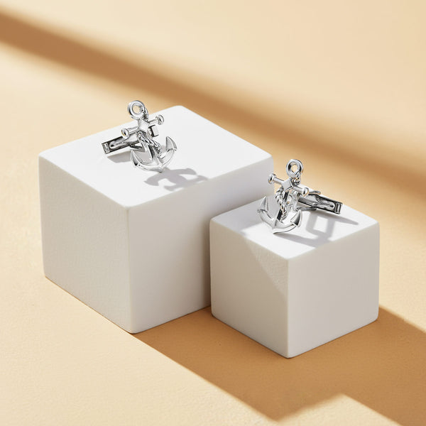 Silver Cufflinks Anchor, 925/1000, 8 g
