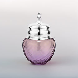 Silver Box Purple Swirls, silver-plated