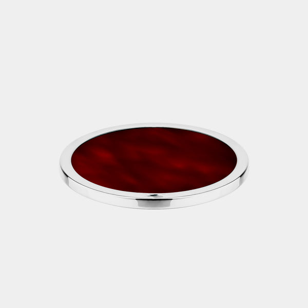 Silver Coaster Red, Silver 925/1000, 32 g