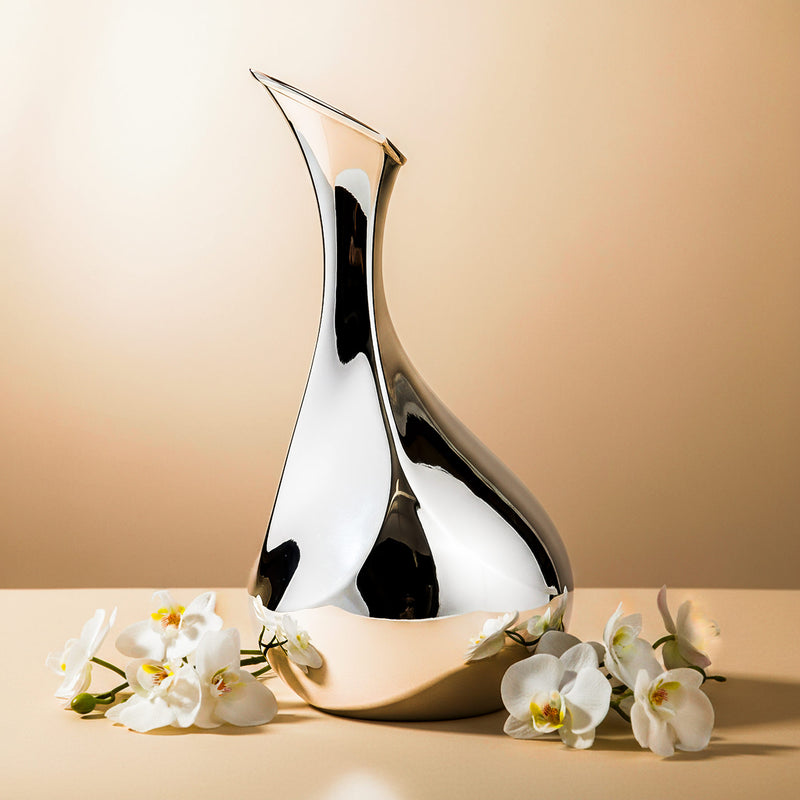 Cubic Decanter Carafe, Silver-Plated
