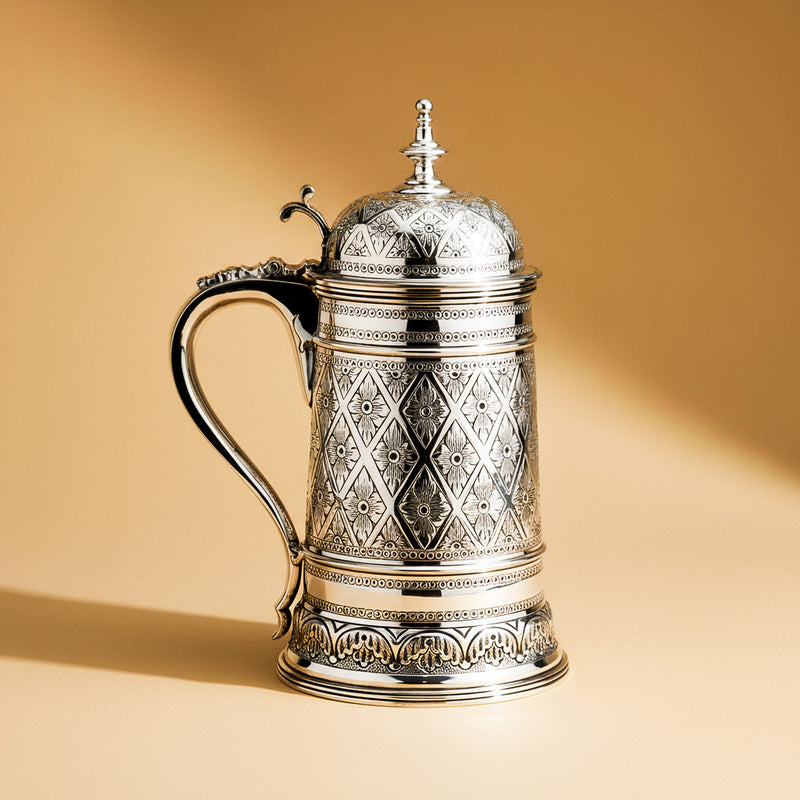 Beer Tankard Celtic, Silver-Plated