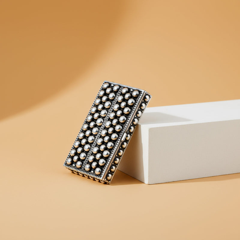 Silver Pillbox or Keepsake Box, Silver 925/1000, 80 g