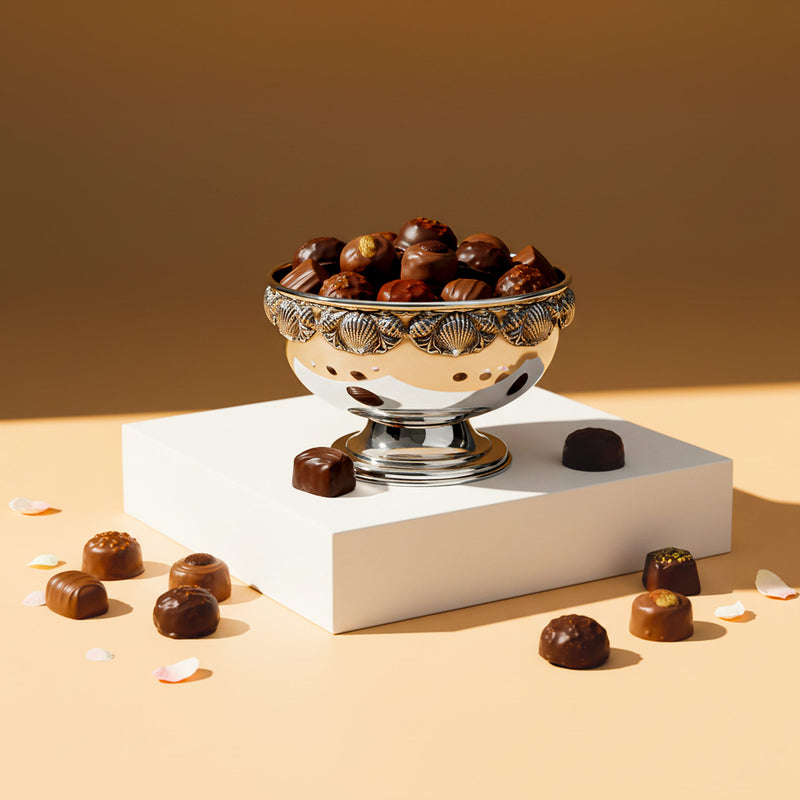 Decorative Bowl With Shells, Silver-plated