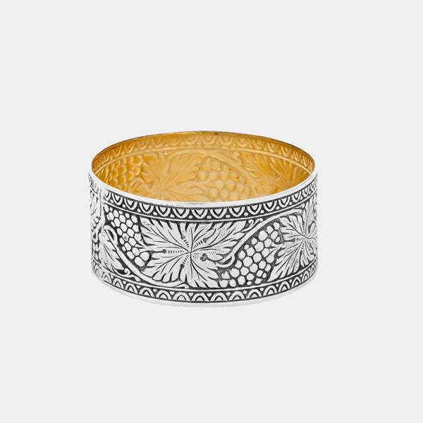 Silver Napkin Ring with Grapes Motif, silver 925/1000, 18g-ANTORINI®