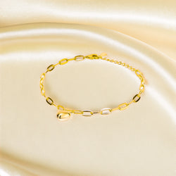 Silver Cuff Bracelet HEART, Silver 925/1000, 3 g, gold-plated