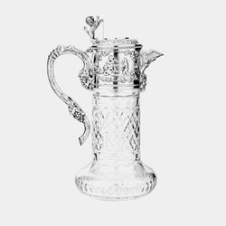 Crystal Pitcher Lion, Silver-Plated Decorations-ANTORINI®