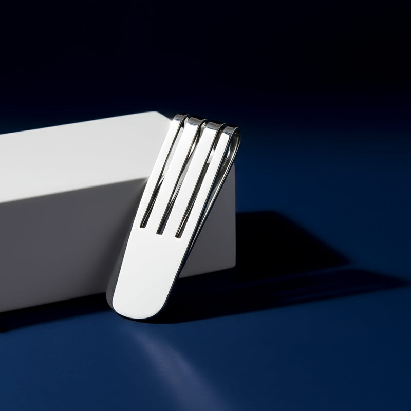 Silver Money Clip Stripes, Silver 925/1000, 14,6 g