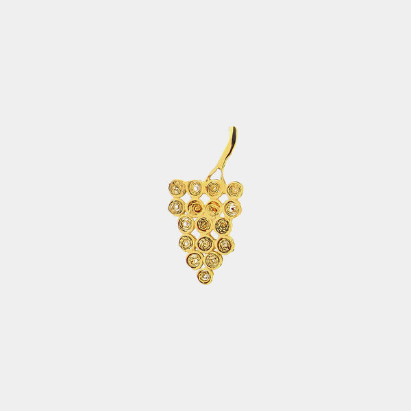 Silver Pendant Grapes, Silver 925/1000, 0,6 g, Gold-plated-ANTORINI®