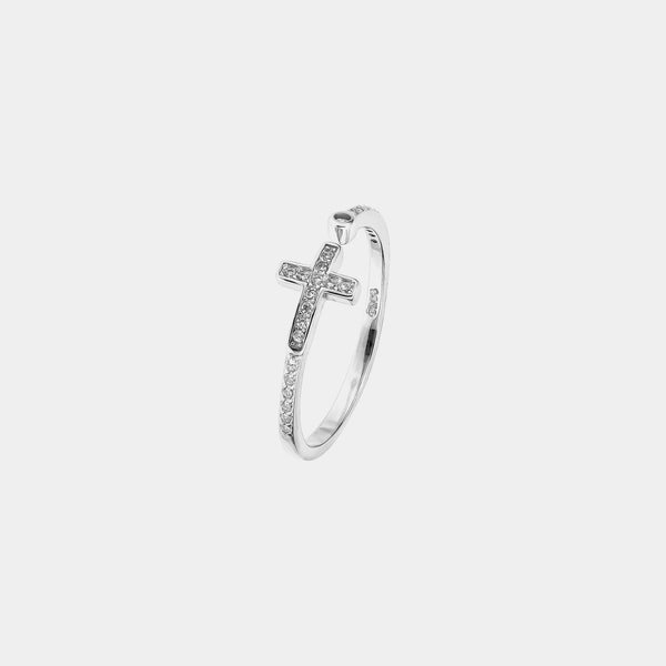 Women's Silver Ring Cross, Silver 925/1000, 1,2 g