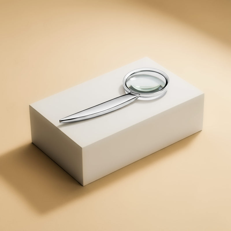 Silver Magnifying Glass and Letter Opener Set, Silver 925/1000, 88 g
