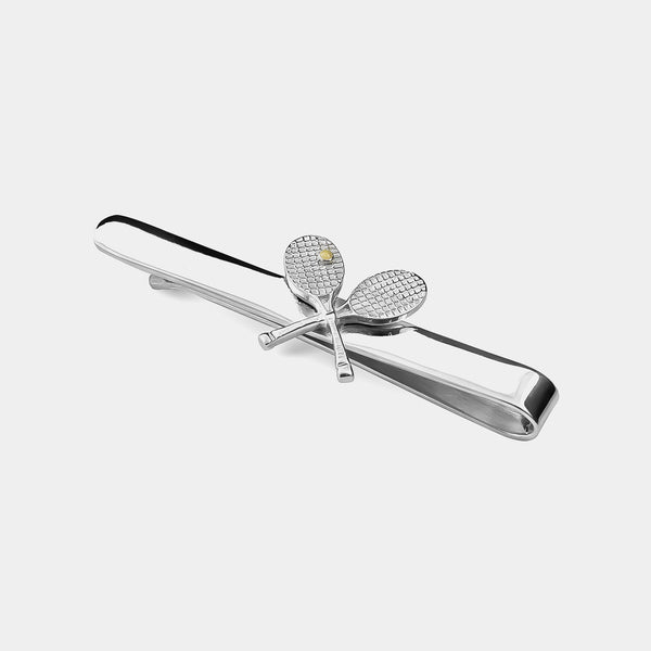 Sterling Silver Tie Slide With Tennis Racquets, 925/1000, 7,g-ANTORINI®