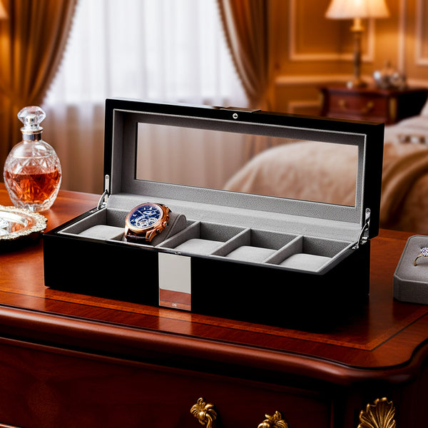 Wooden Watch Box for 5 Watches