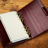 Leather A6 Personal Organiser in Red & Cognac – ANTORINI®