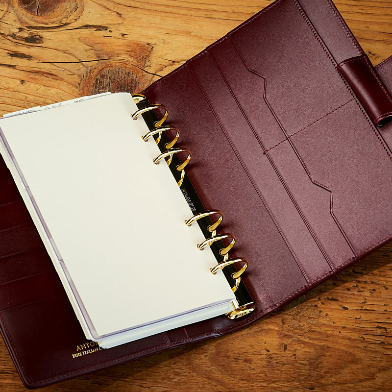 Leather Manager A6 Agenda in Burgundy-ANTORINI®