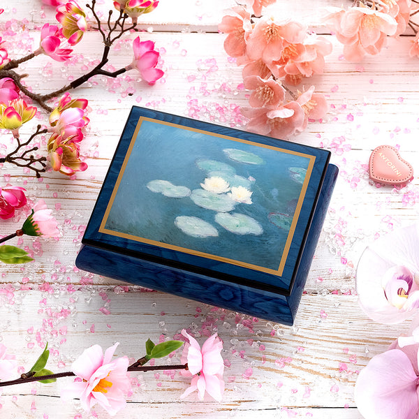 Music Jewellery Box with Motive of "Water Lilies"-ANTORINI®