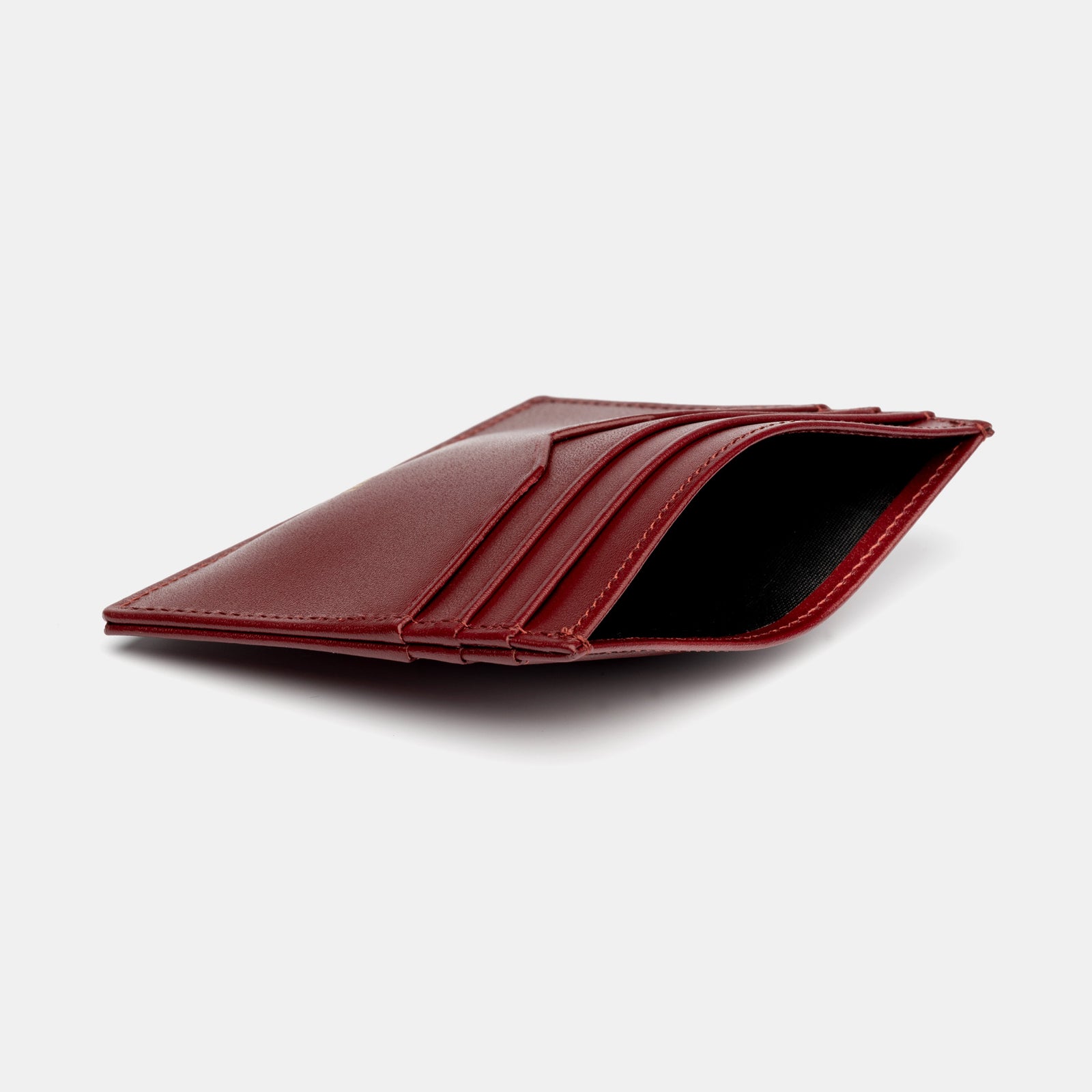 ◎FELLO◎ Wave Card Wallet Burgundy Leather Card Wallet in Burgundy – ANTORINI®