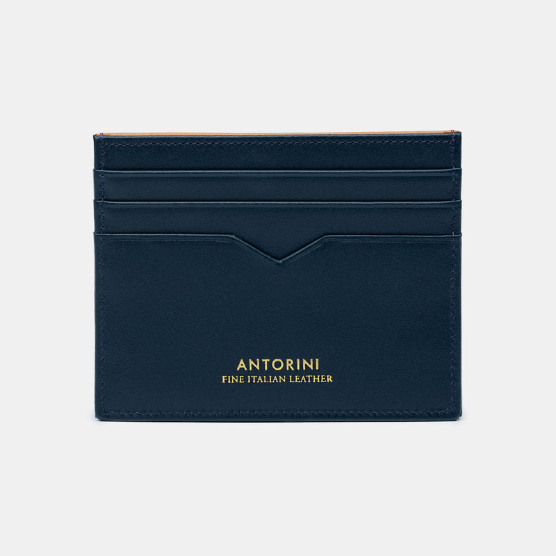 Card Wallet in Navy and Cognac-ANTORINI®