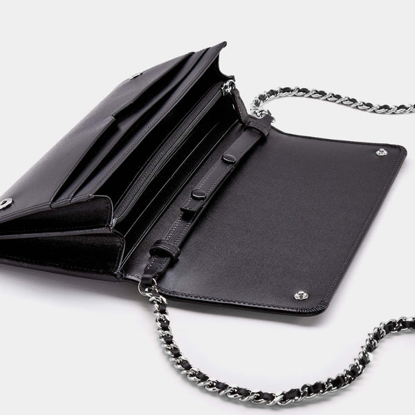 Luxurious Satin Concetta Wallet in Black-ANTORINI®