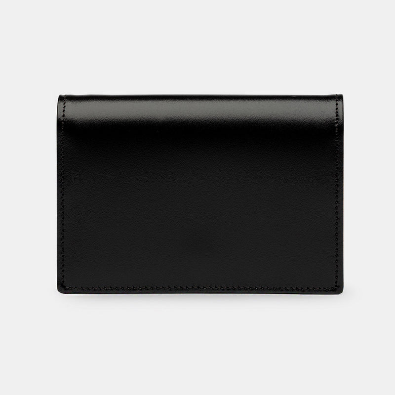 Credit and Business Card Holder in Black and Cognac-ANTORINI®