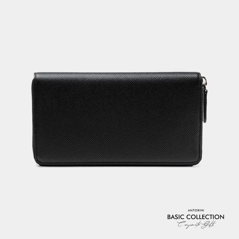 Ladies Leather Continental Purse in Black - Corporate Collection-ANTORINI®