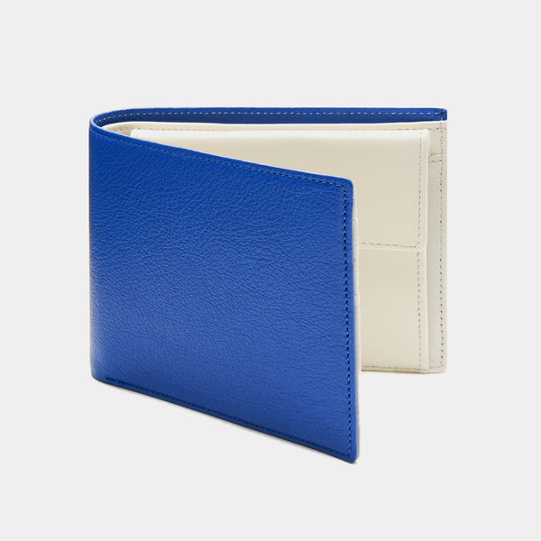 Men's Bifold Coin Wallet ANTORINI Elite in Blue and Ivory, 4cc – ANTORINI®