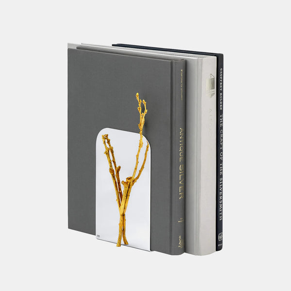 Elegant Bookends Pure II., silver & gold plated-ANTORINI®