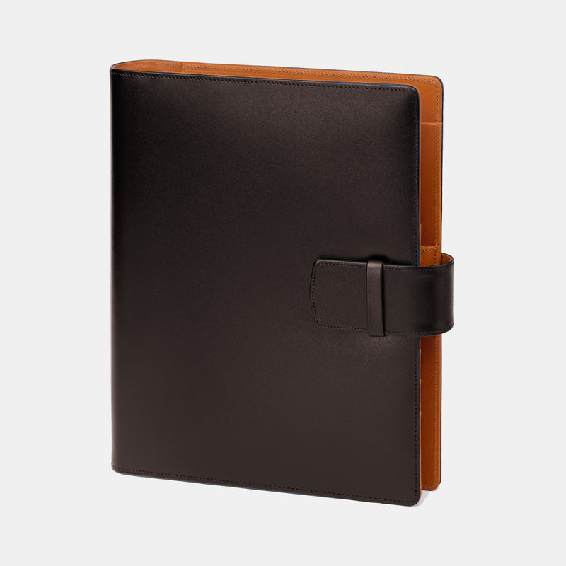 Leather Manager A5 Agenda in Brown and Cognac