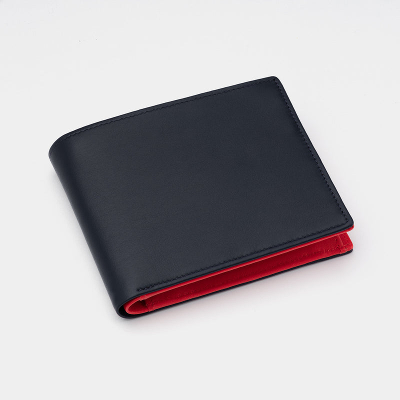 Men's Leather Wallet Essence in Black and Red-ANTORINI®