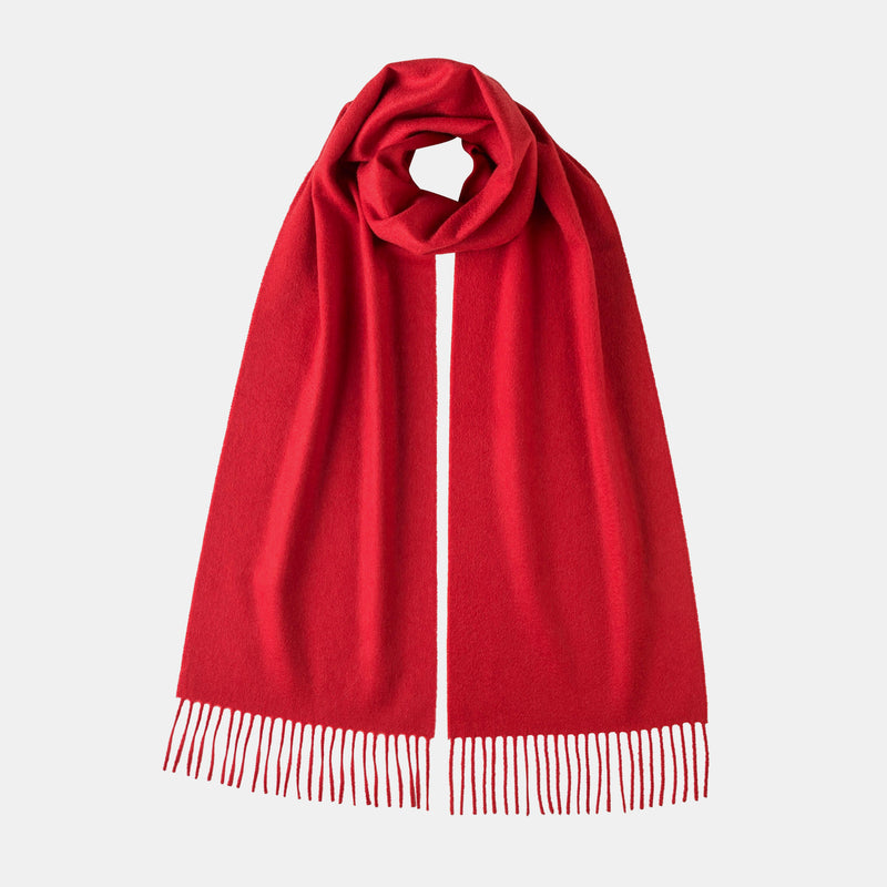 Merino Wool Scarf in Red-ANTORINI®