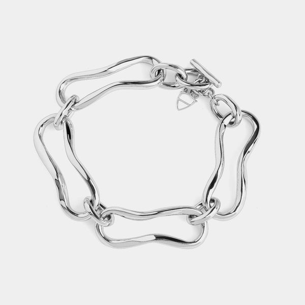 Silver Cuff Bracelet Chain, Silver 925/1000, 22 g-ANTORINI®