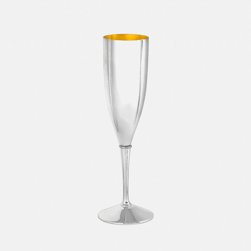 Design Wine and Champagne Glasses, Silver and Gold-plated-ANTORINI®