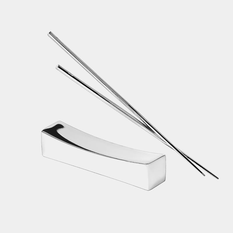 Chinese Chopsticks & Holder Set, Silver-plated-ANTORINI®