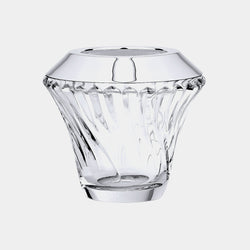 Crystal Vase Valia II., With Silver Plated Top-ANTORINI®