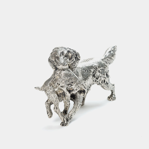 Retriever Paperweight, Silver Plated-ANTORINI®