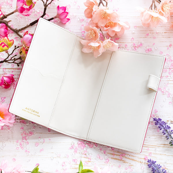 Lovely A6 Diary in Fuchsia and Ivory-ANTORINI®