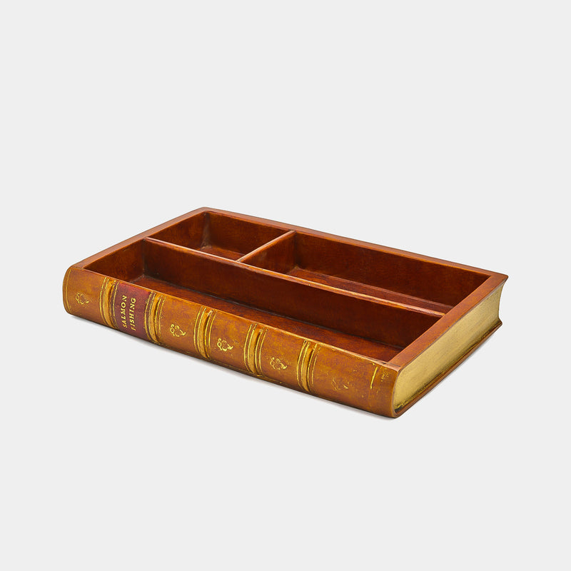 DESK Tidy Tray ORGANISER IN THE FORM OF A HISTORY BOOK-ANTORINI®
