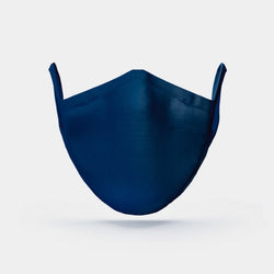 Face Mask Silk Cotton, Blue-ANTORINI®