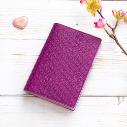 A6 Leather Pocket Diary/Journal in Purple and Lilac-ANTORINI®