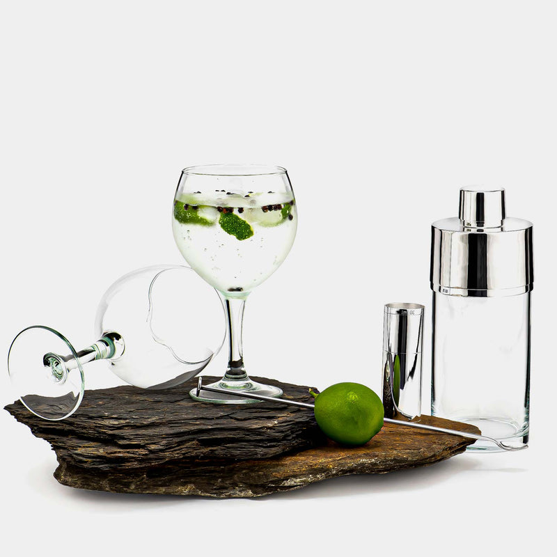 Gin Gift Set, silver -plated-ANTORINI®